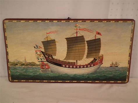 Chinese Boat Painting