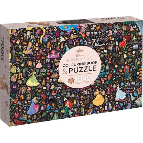 Disney Princess: Adult Colouring Book and Puzzle | BIG W