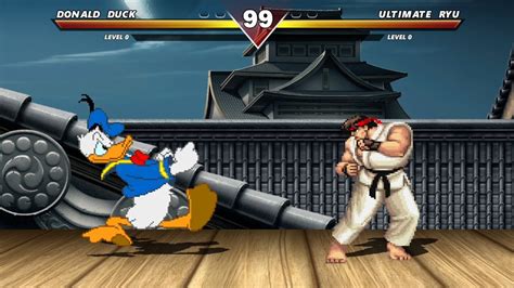 DONALD DUCK vs RYU - HIGH LEVEL INSANE EPIC FIGHT! - YouTube