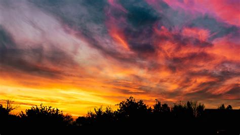 Free Images : sunset, clouds, orange, sunrise, sun, nature, cloud ...