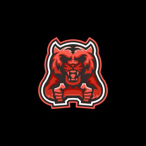 tiger mascot logo 5461925 Vector Art at Vecteezy