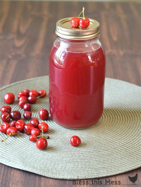 Homemade Cherry Juice - Bless This Mess | Homemade juice, Cherry juice ...