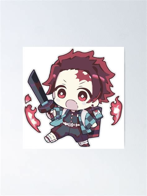 "Chibi Tanjiro - Demon Slayer" Poster for Sale by traveen | Redbubble