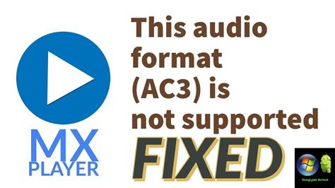 " This audio format (AC3) is not supported " fixed - YouTube