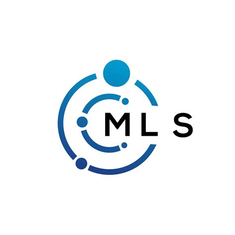 MLS letter technology logo design on white background. MLS creative ...