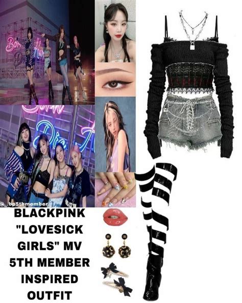 BLACKPINK M/V 'Lovesick Girls' 5th Member Outfit em 2022 | Roupas kpop ...