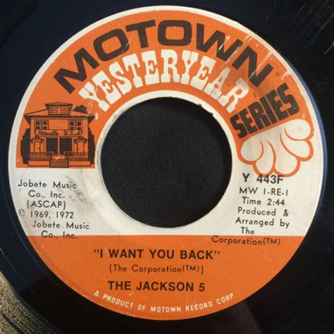 The Jackson 5 - I Want You Back / ABC (Vinyl) | Discogs