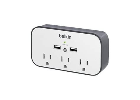 Belkin USB Wall Mount Surge Protector with Cradle - BSV300TTCW - Power ...