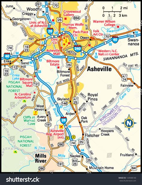 Map Of Asheville Nc And Surrounding Towns - Zip Code Map Las Vegas