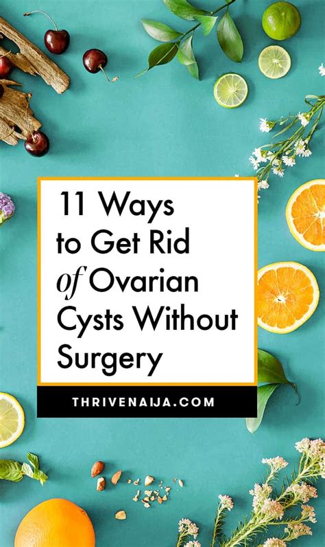 Get Rid of Ovarian Cysts Without Surgery | 11 Ovarian Cyst Home Remedies