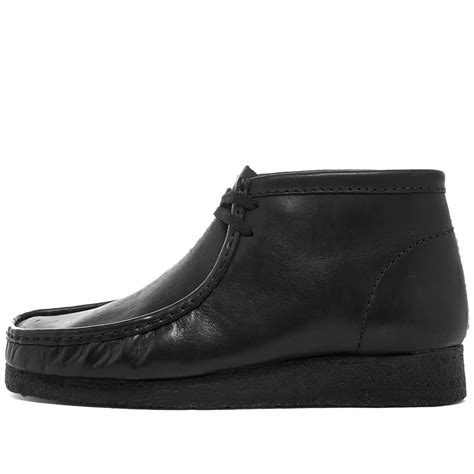 Clarks Originals Wallabee Boot Black Leather | END. (UK)