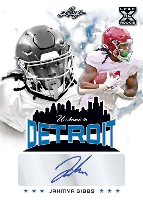 NFL Detroit Lions 2023 Welcome to Detroit Single Card Jahmyr Gibbs XRC ...