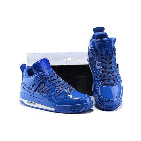 2017 Nike Air Jordan 4 mirror whole blue women basketball shoes