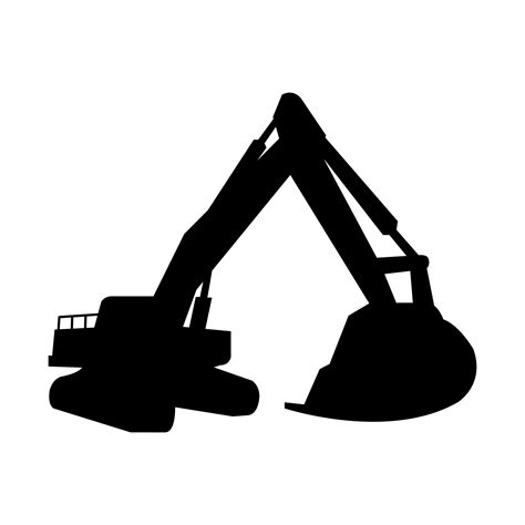 Excavator illustrated on background 4396653 Vector Art at Vecteezy