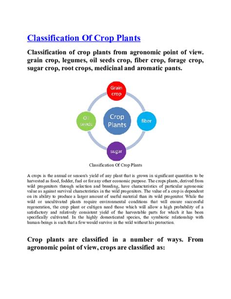 (DOC) Classification Of Crop Plants | tommy mercurio - Academia.edu