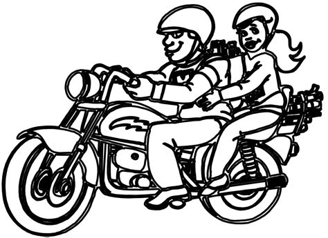 Motorcycle Clipart Black And White - 50 cliparts