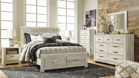 NEW Modern Off White Furniture - MORWIN 5pcs Queen Platform Storage Bedroom Set - Bedroom Sets