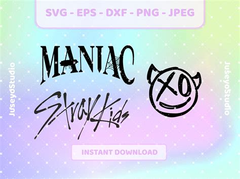 Stray Kids SKZ Maniac Logo Set Kpop Svg Png Jpg Eps Dxf - Etsy Australia