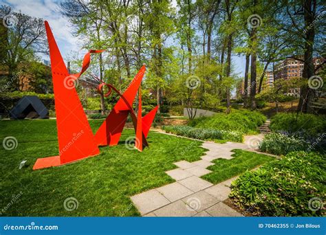 The Sculpture Garden at the Baltimore Museum of Art, in Baltimore, Maryland. Editorial Image ...