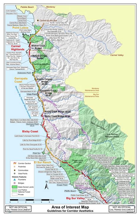 *Big Sur Interactive Highway Maps with Slide Names & Mile Markers – BigSurKate in 2021 | Highway ...