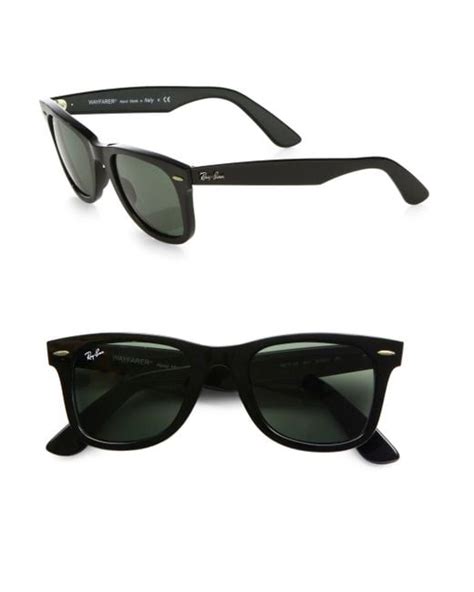 Ray-ban Classic Wayfarer Sunglasses in Black for Men | Lyst