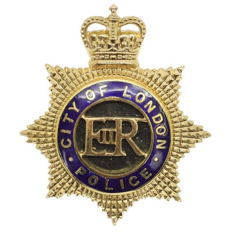 City of London Police Senior Officer's Cap Badge - Queen's Crown