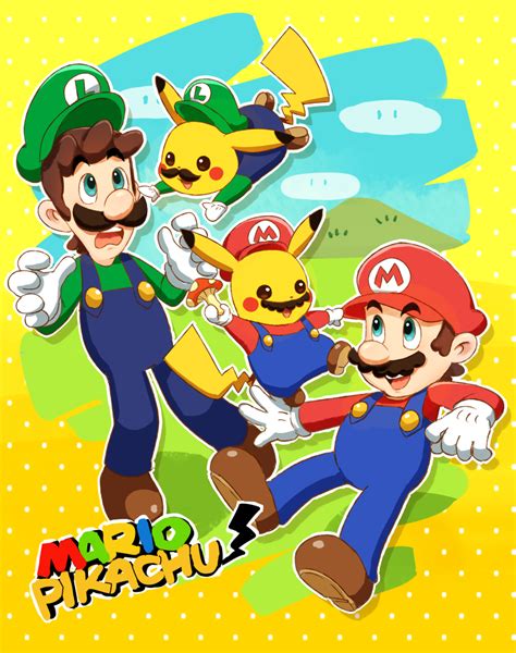 Mario Pikachu! | Super mario art, Mario bros, Super mario