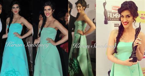 Sohum Sutras: Kriti Sanon At Filmfare Awards 2015 in Gauri And Nainika