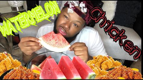 WATERMELON FT:CHICKEN ⁉️MUKBANG |EATING SHOW - YouTube