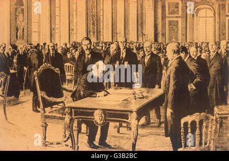 TREATY OF VERSAILLES 28 June 1919. Signatories from Germany and the ...