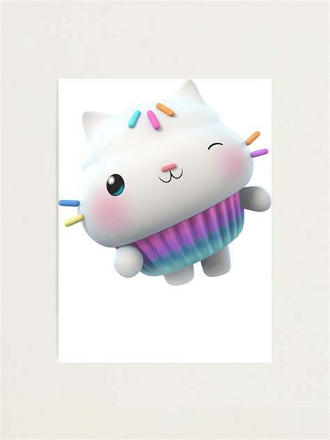 "Gabby Dollhouse - Cakey Cat Sticker" Photographic Print for Sale by ...