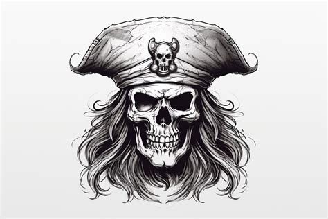 How to Draw a Pirate Skull - Yonderoo