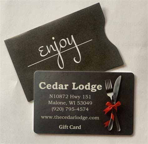 Gift Cards — Cedar Lodge Restaurant