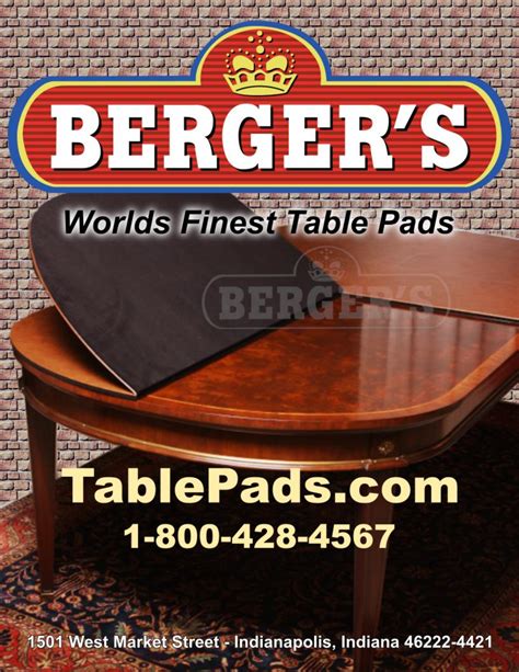 Custom Table Pads – Berger's Table Pads