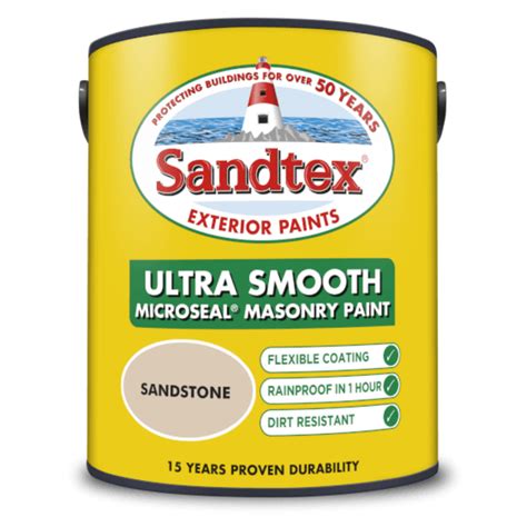 Sandtex Sandstone 5L Ultra Smooth Masonry Paint - Uncategorised from Wallpaper Depot UK