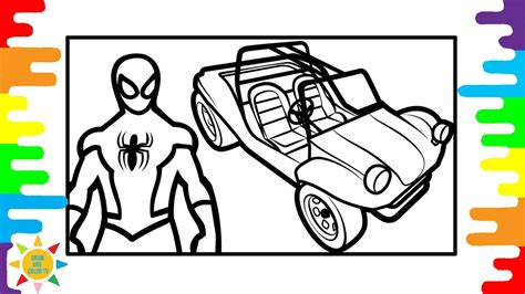 Spider-Man Coloring Pages | Spiderman Coloring Pages | Spiderman Car Coloring Pages - YouTube