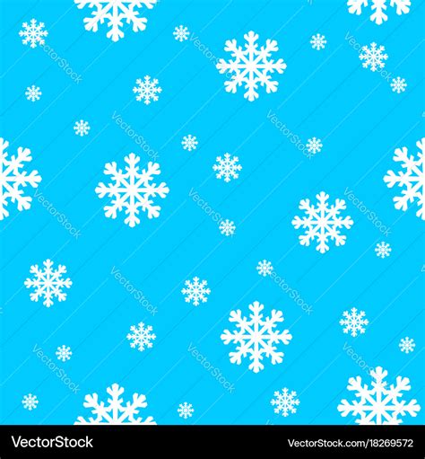 Blue background with white snowflakes Royalty Free Vector