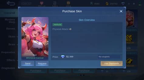 How much does the Cici Whimsical Carnival skin cost Mobile Legends (ML)? - Esports