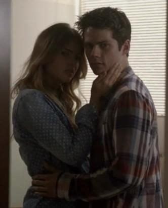 Stiles and Malia. Thank you Mama McCall for making them make up by locking them in!!! I love you ...