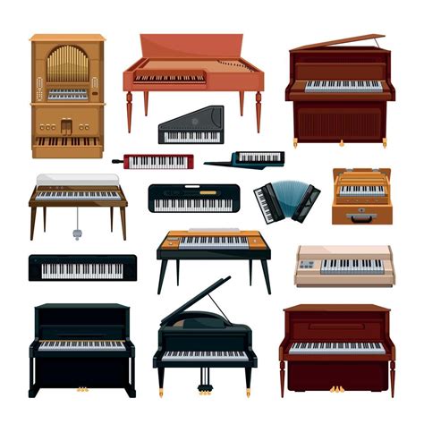 Keyboard Musical Instruments 9566942 Vector Art at Vecteezy