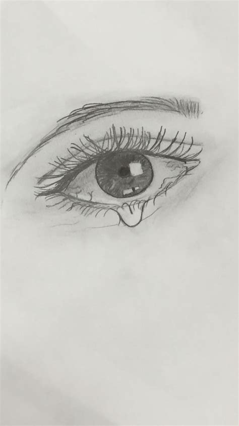 Pencil Drawings Of Crying Eyes