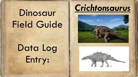 Crichtonsaurus: Habitat and Facts - YouTube