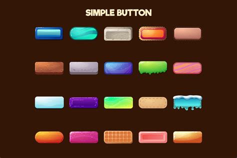 Free Buttons 2D Game Objects - CraftPix.net