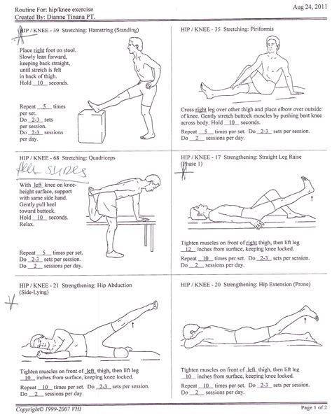 Hip - Knee Exercises | Knee exercises, Physical therapy exercises, Physical therapy