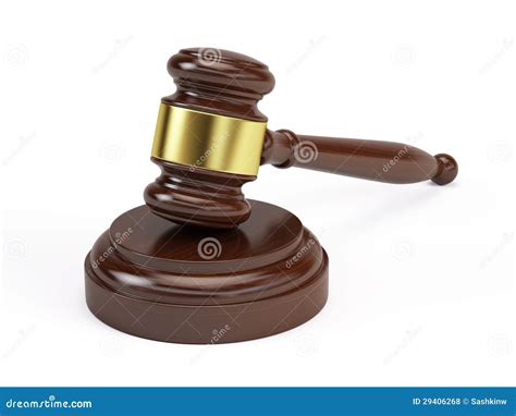 Wooden Gavel from the Court Stock Illustration - Illustration of criminal, authority: 29406268