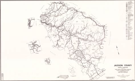 1972 Road Map of Jackson County, North Carolina