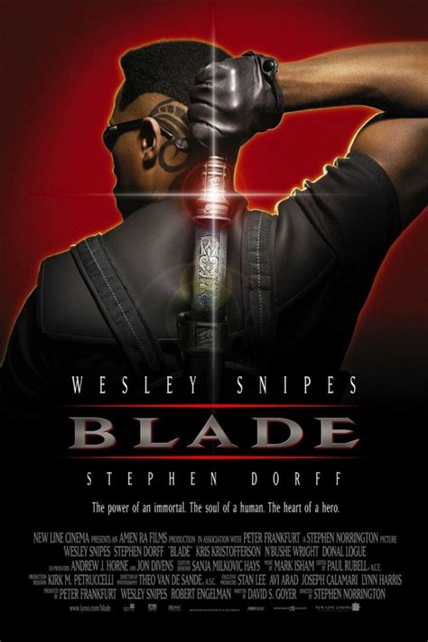 1998 Blade Movie Poster Print Wesley Snipes Daywalker Stephen Dorff 🩸 | eBay