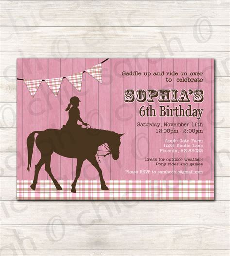 Popular items for horseback riding on Etsy | Horse birthday parties ...