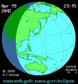 NASA - Solar Eclipses: 2041 - 2050