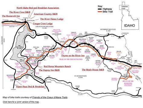 Popular Ideas Coeur D Alene Trail Map, Popular Ideas!